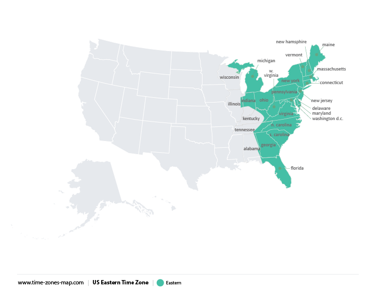 Eastern time zone