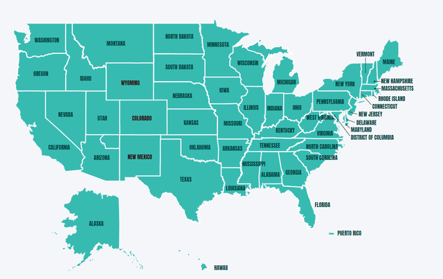 Map of USA