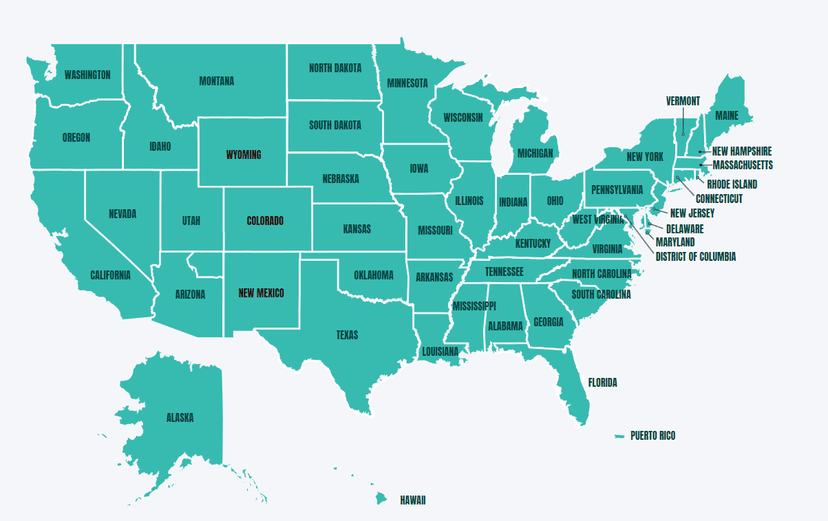 Map of USA