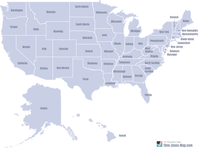 US Map in grey