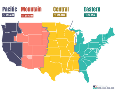 US time zone map ultimate collection-download and print for free.