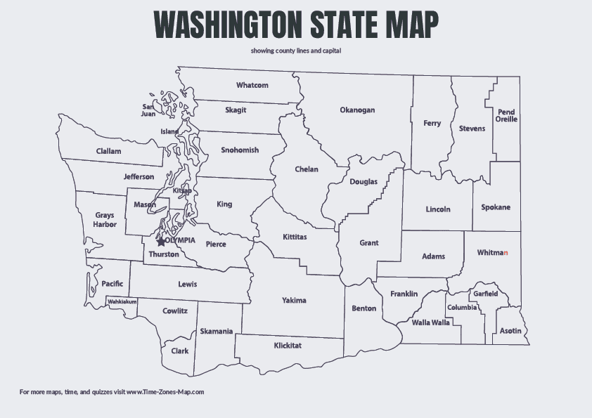 Map of Washington State