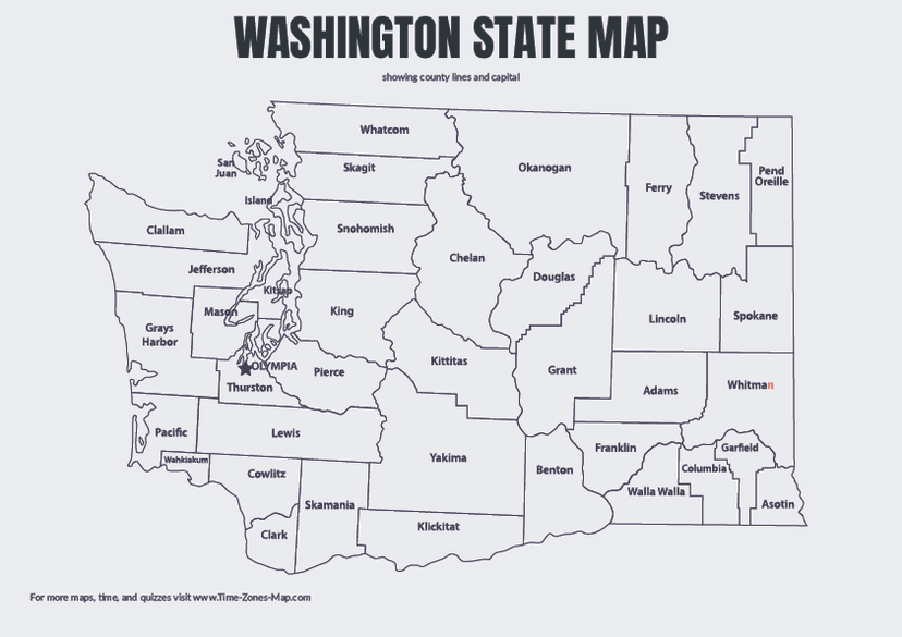 Map of Washington State