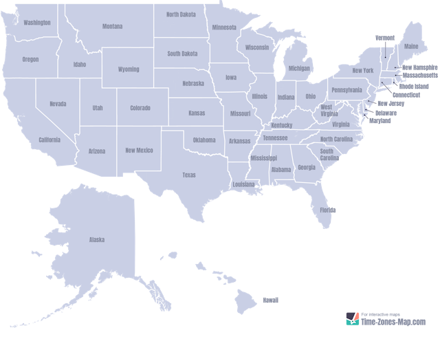 US Map in grey