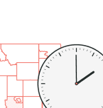 Interactive map of Mountain time zone